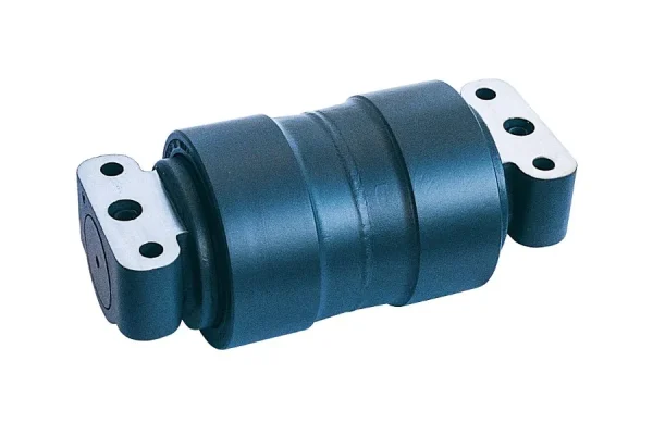 Close-up of a robust track roller, showcasing its precision engineering and high-quality construction for long-lasting performance.