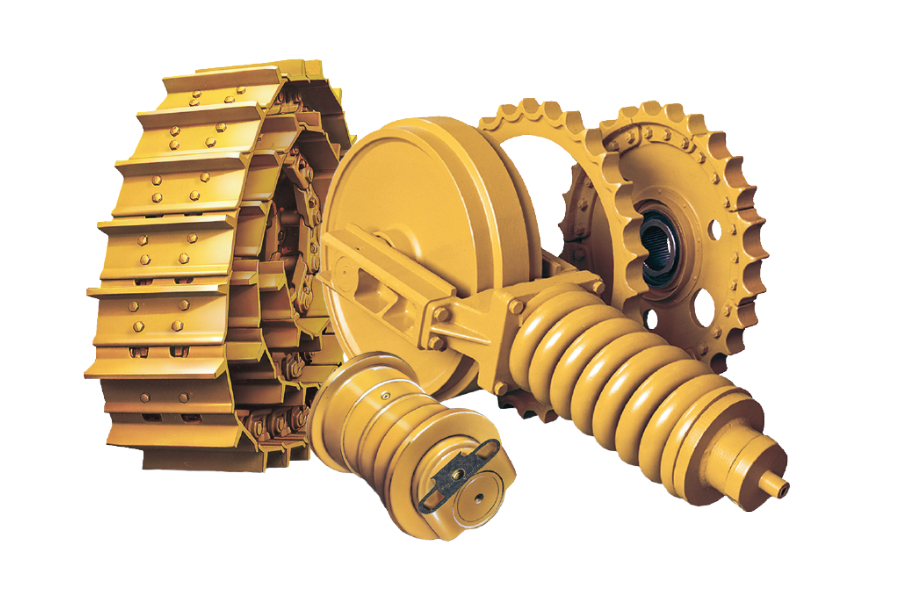Undercarriage parts for heavy equipment available at United Motors & Heavy Equipment LLC.